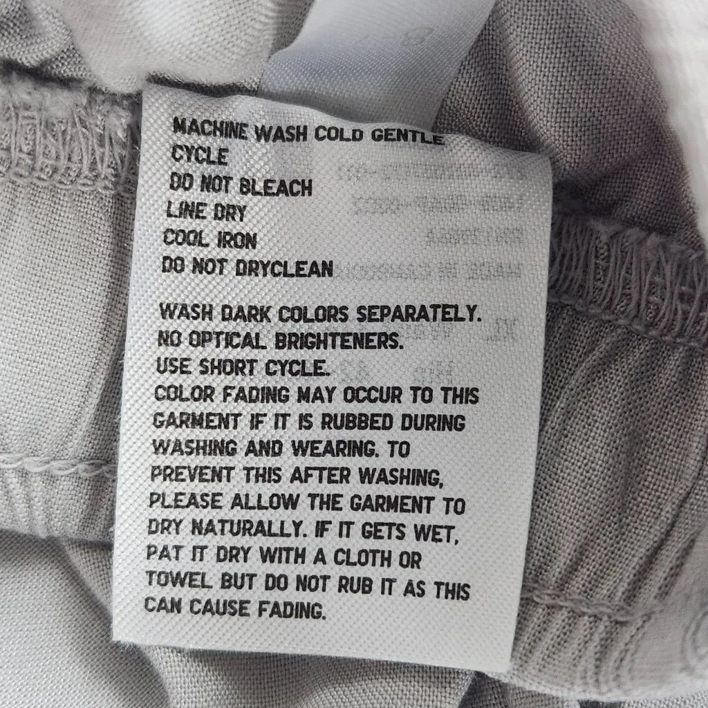 Uniqlo  Gray Pull-on Shorts Size XL Light Gray Pull-on Drawstring Shorts - Image 6