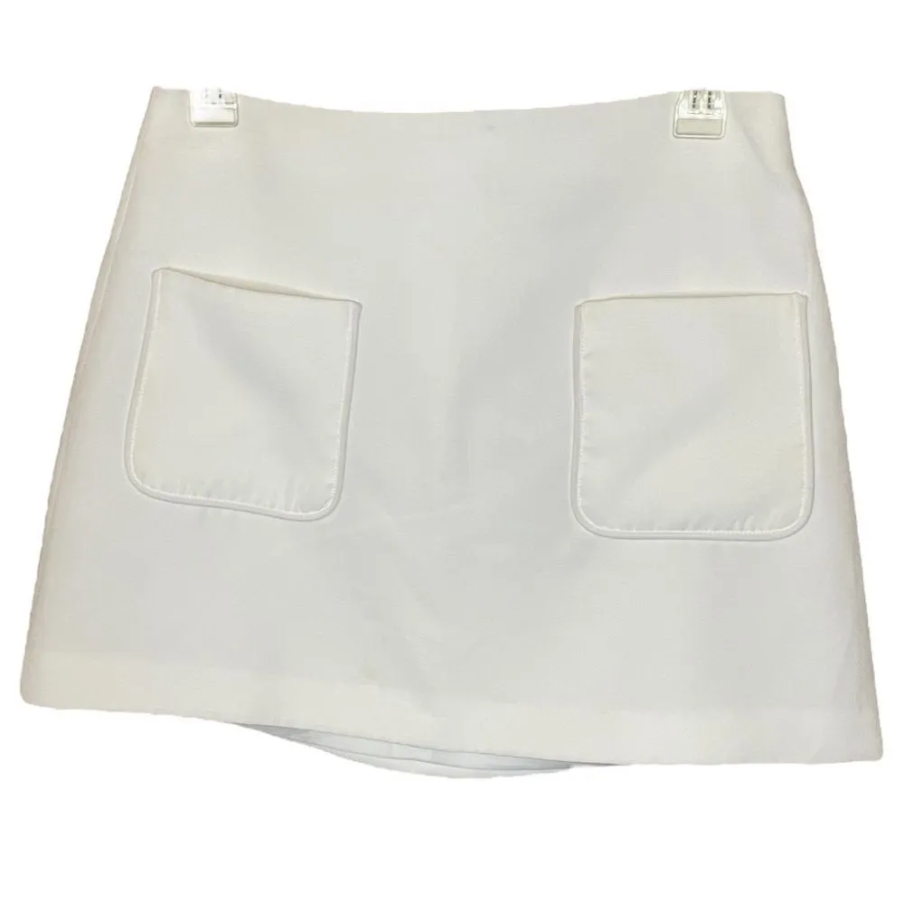 NWT ALEXIA ADMOR‎ Harmonie White Mini Skirt, Size 6 - Image 4