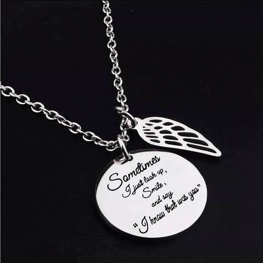 I Know That Was You Necklace, Grief Gift, Lost Loved One Gift, Daily Reminder, Silver - Image 5