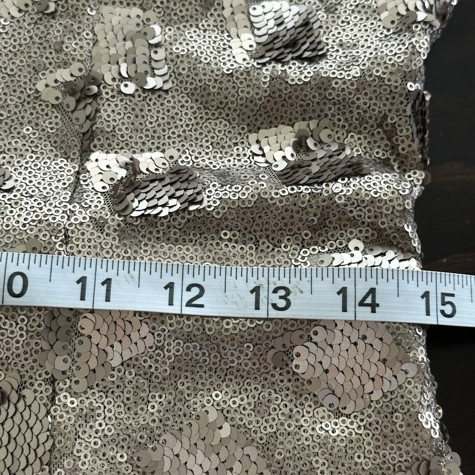 Dress The Population Lina Cap Sleeve Gold Sequin Gown Maxi Dress Feminine L - Image 14