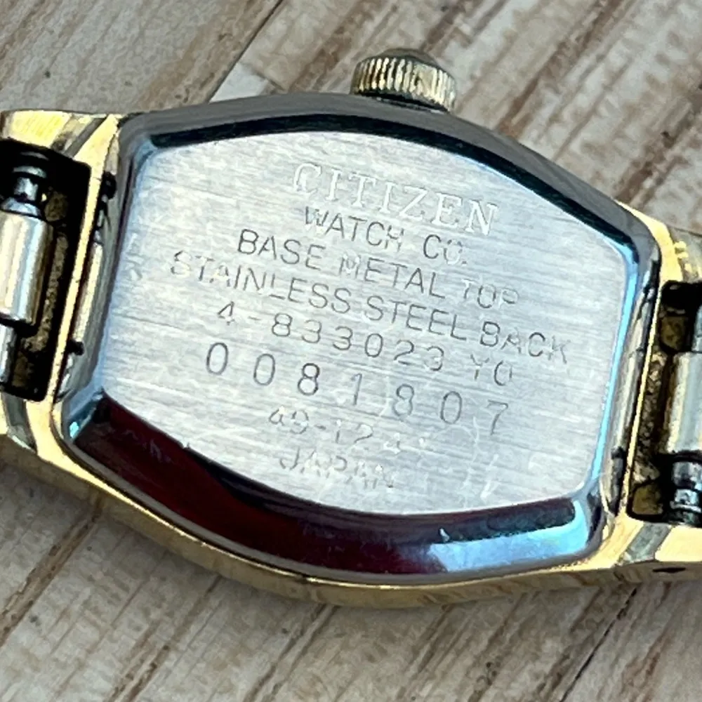 Citizen Ladies Watch Vintage Gold Tone Bracelet, Dial, Hands,  Markers - Image 7