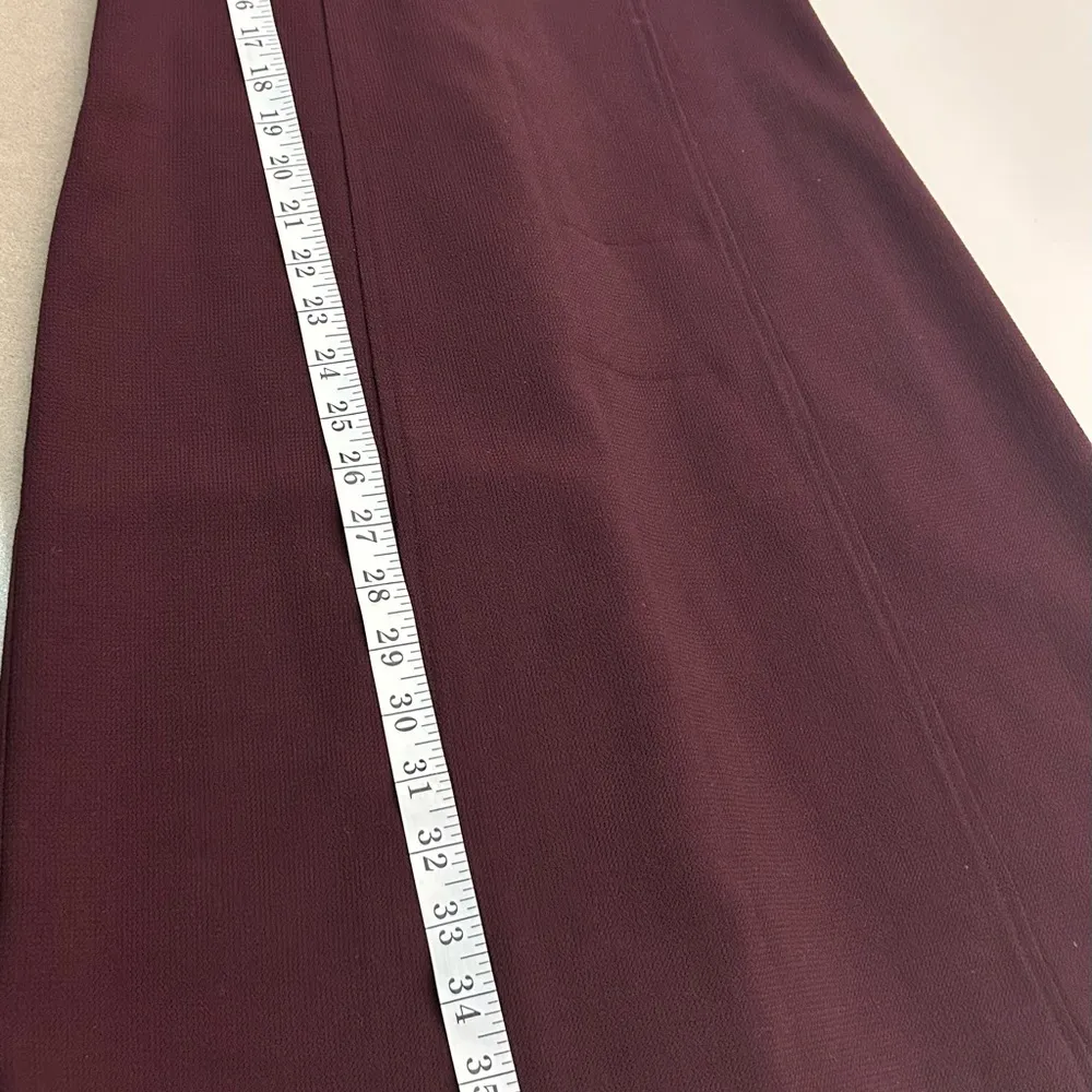Kors Michael Kors Elegant Burgundy V-Neck Dress—Great fitting dress-size 4 - Image 4