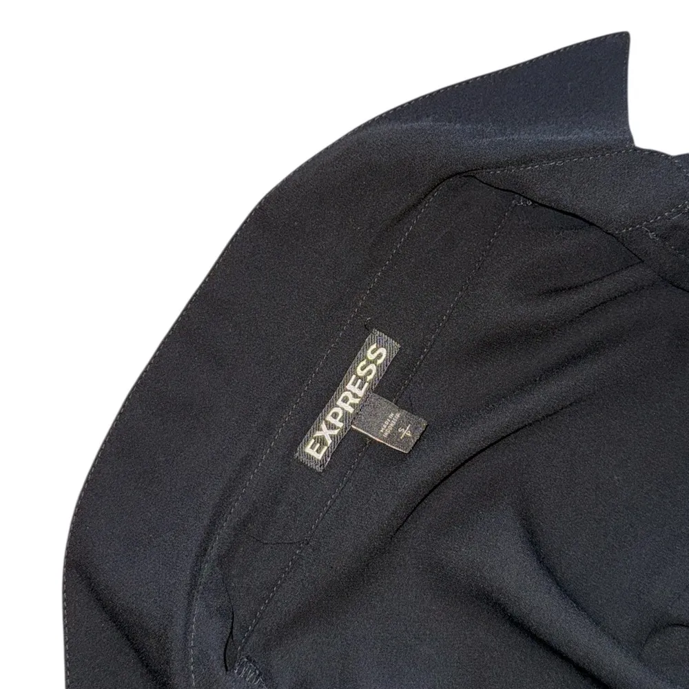 Express Black Fitted Button Down Shirt - Image 4