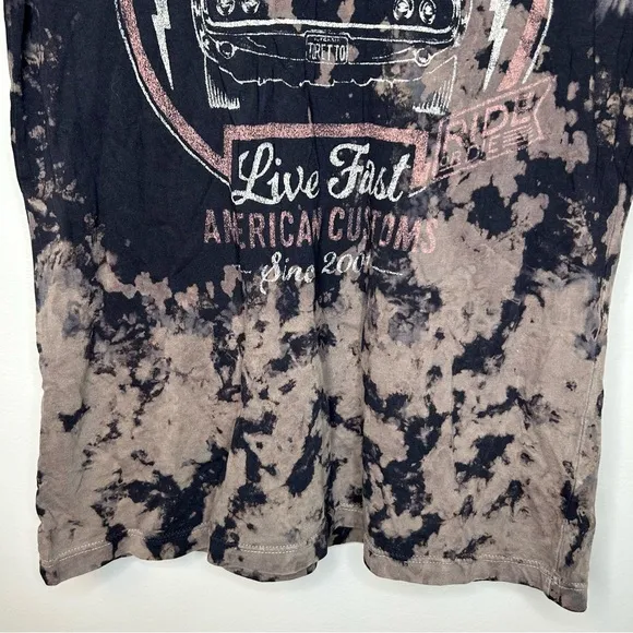 Affliction Fast & Furious‎ Performance Tie Dye T-Shirt Size S - Image 8