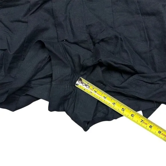 NWT Madewell Women's Tie-Waist Romper Black Size 2 Summer Casual Linen‎ Vacation - Image 10