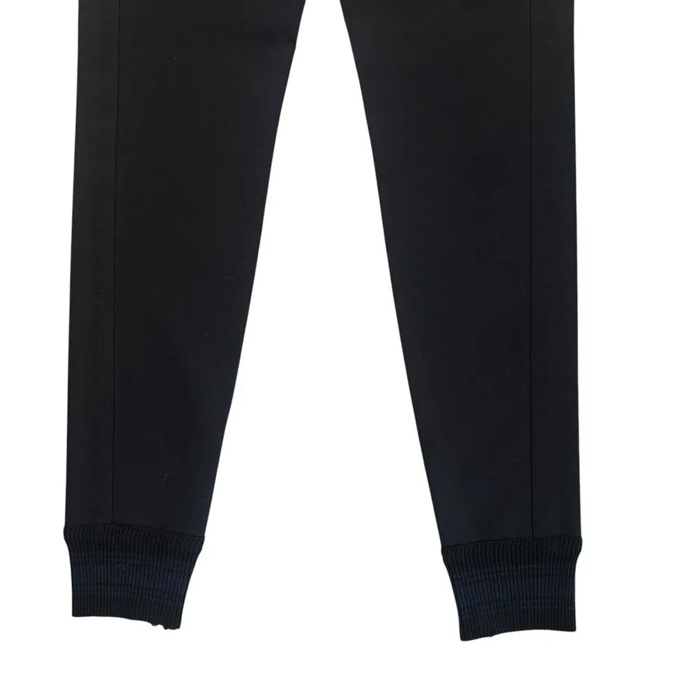 Stella McCartney Black Stretch Zip Cuff Panelled Ponte Pants IT 42 US 6-8 - Image 10