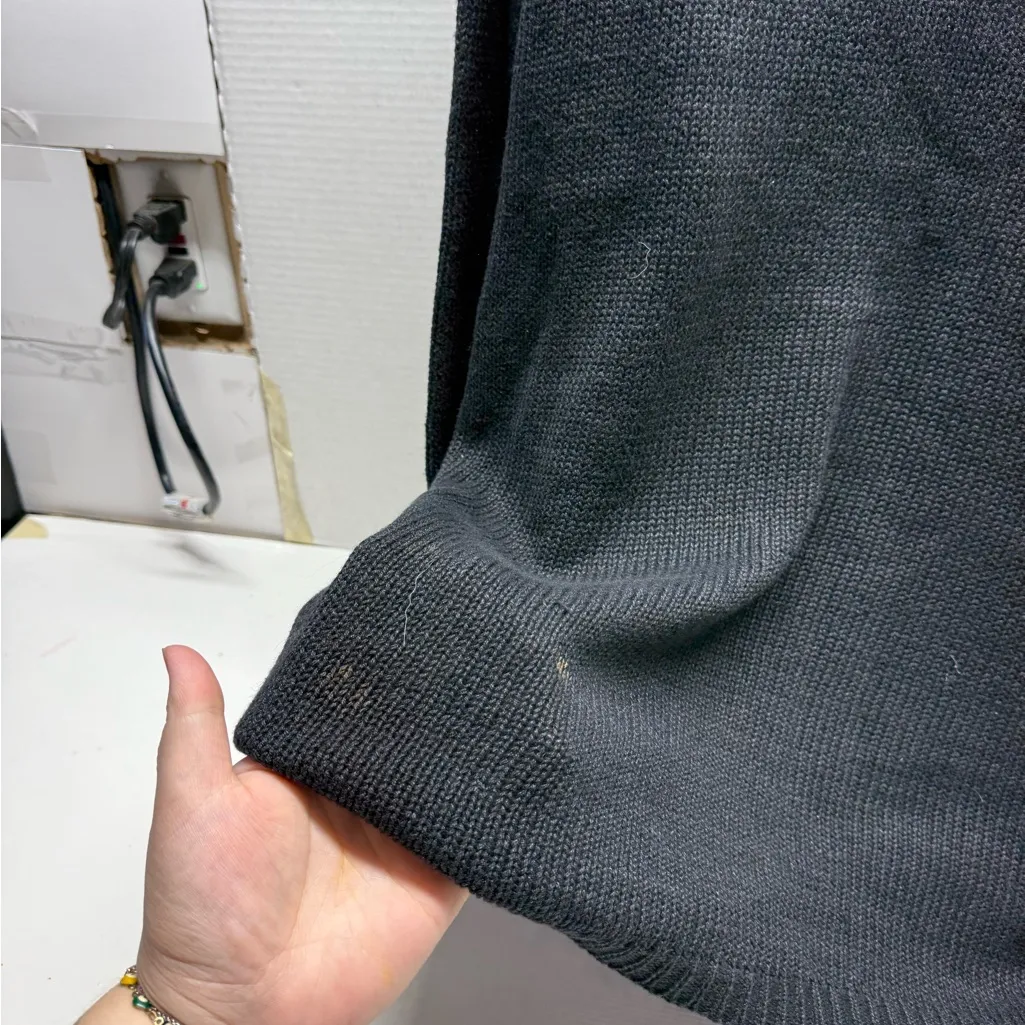 Vintage Halloween Embroidered Sweater Black Size L - Image 7