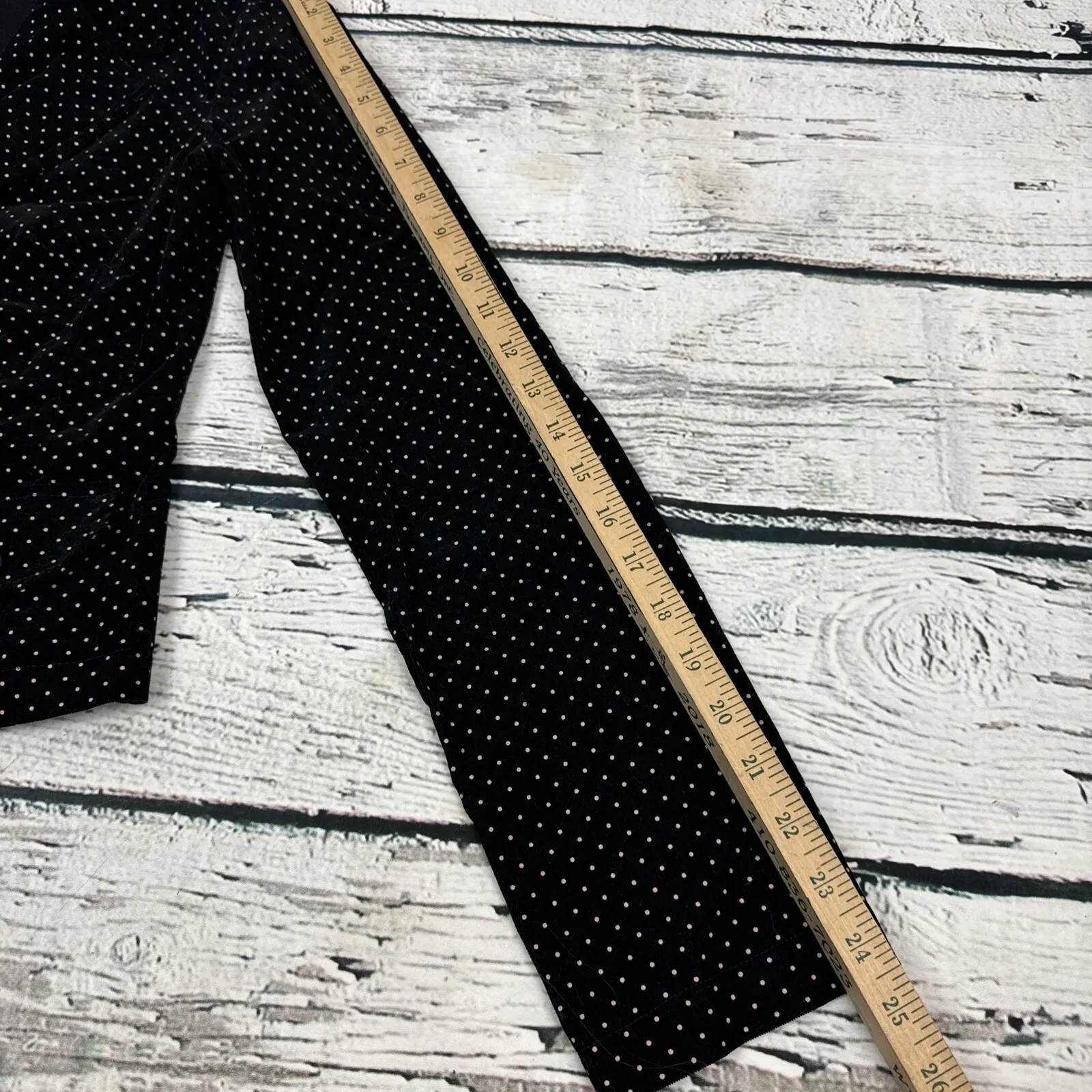 Betty B. Women's Black‎ Pink Dotted Crop Blazer [Size Small] Made In USA VTG Black - Image 7