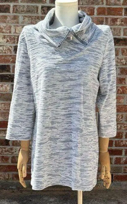 Anthropologie Peck & Peck light grey 3/4 sleeve hoodie / M / Excellent condition - Image 9