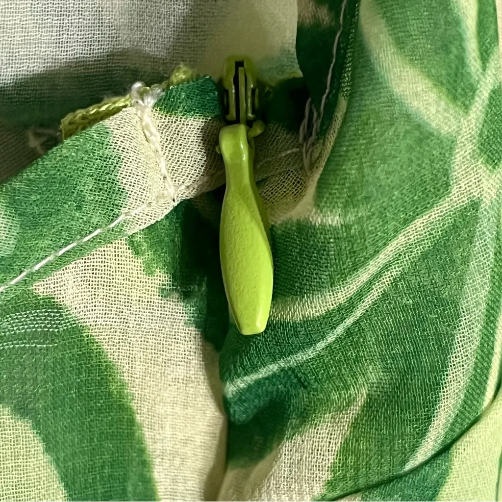 Women’s Pretty Little Thing Green Floral Mesh Sheet Mini‎ Dress Cover Up Size 6 - Image 7