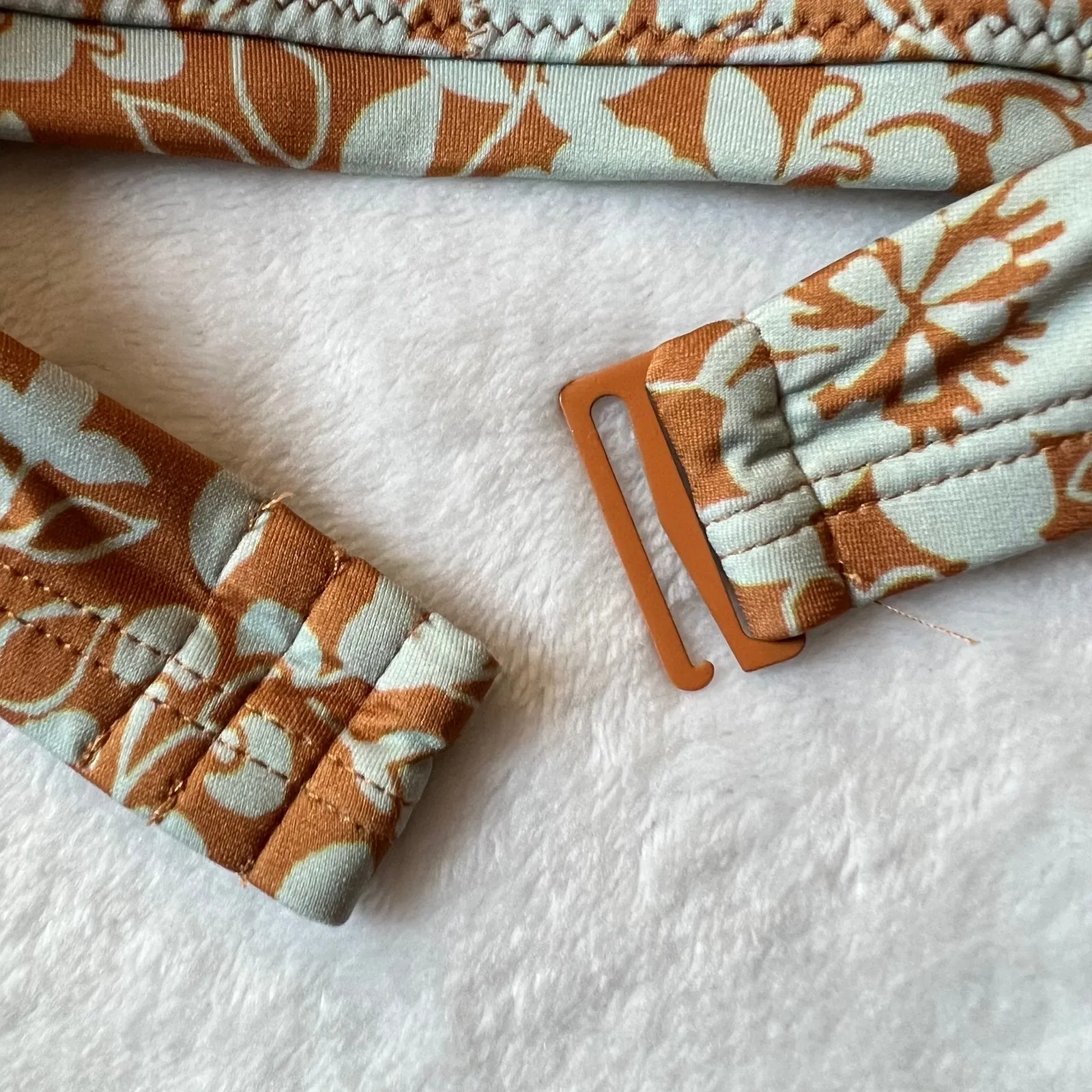 Everlane Square Neck Floral Bikini Top Size XXL Vacation Colorful Resort Summer - Image 9