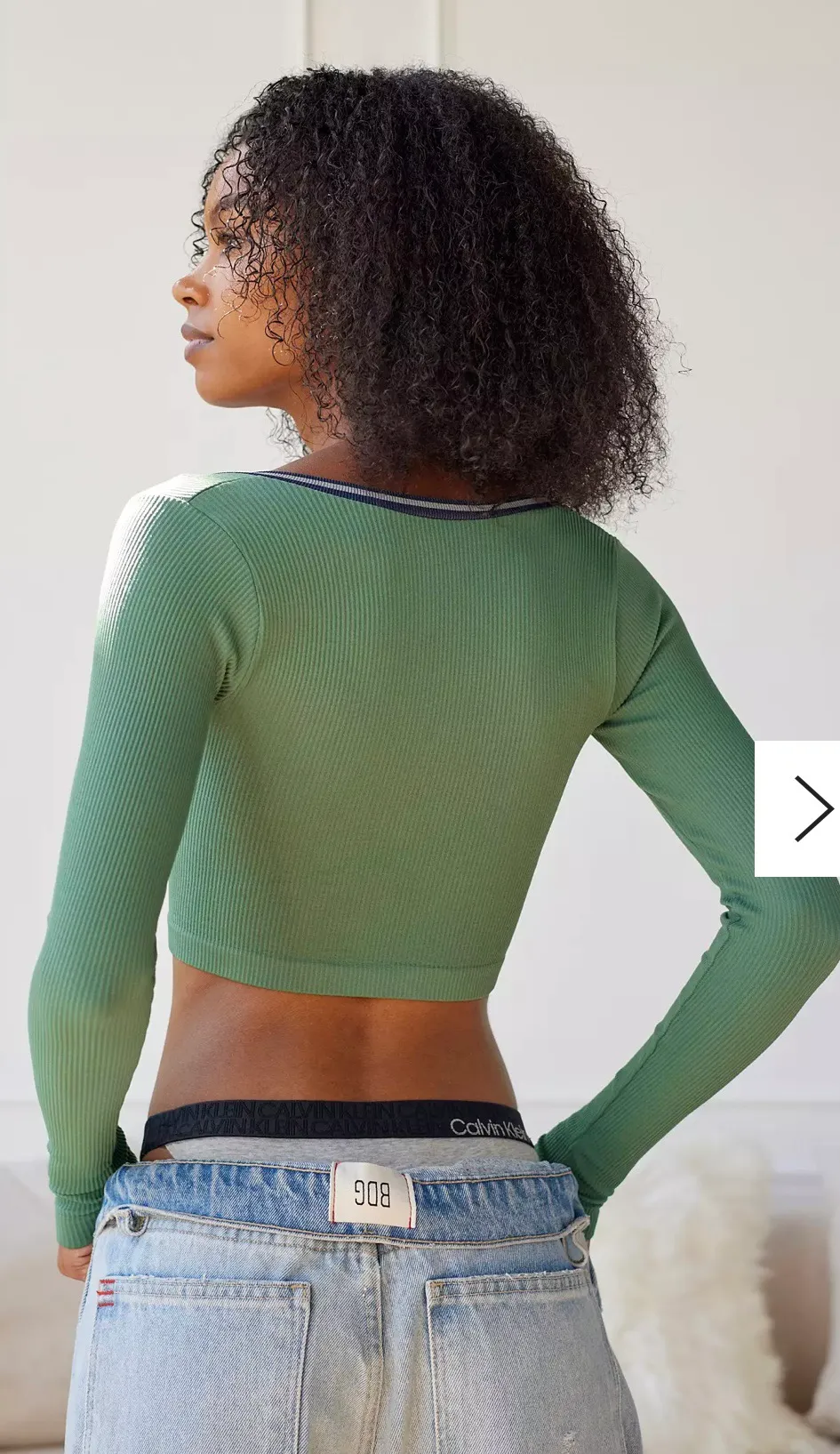 Urban Outfitters Out From Under Go For Gold Seamless Long Sleeve Top - Image 2