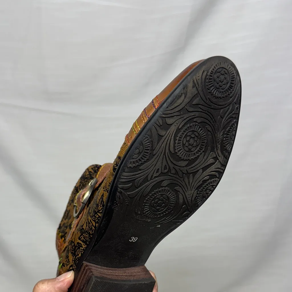 Spring Step L'Artiste Georgiana  Multicolor Leather Ankle Boots - Image 8