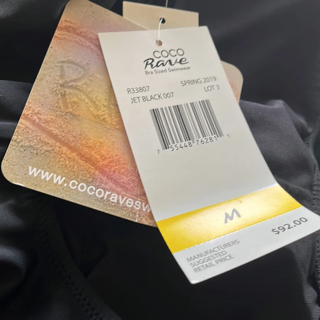 NWT Coco Rave Pamela High Leg One Piece Swimsuit Rainbow Palm Tree Medium - Image 11