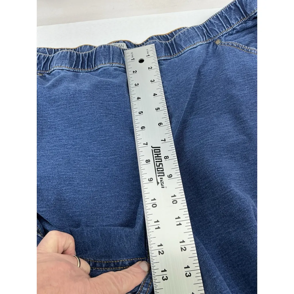 Womans Excellent Catherines Pullon Knit Blue Jeans 3XWT (26/28WT) 0055/O-2 - Image 6