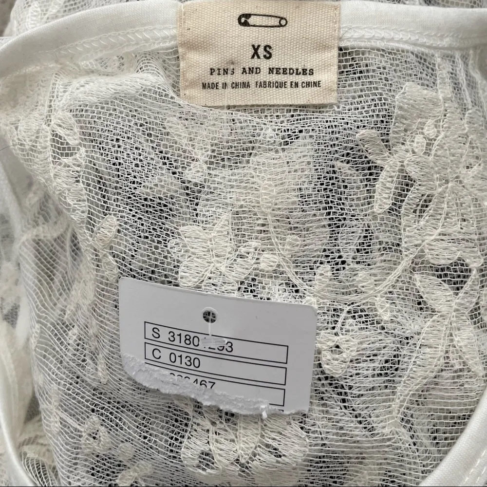 NWT Swimsuit Cover Up White Lace UO Pins & Needles - Image 5