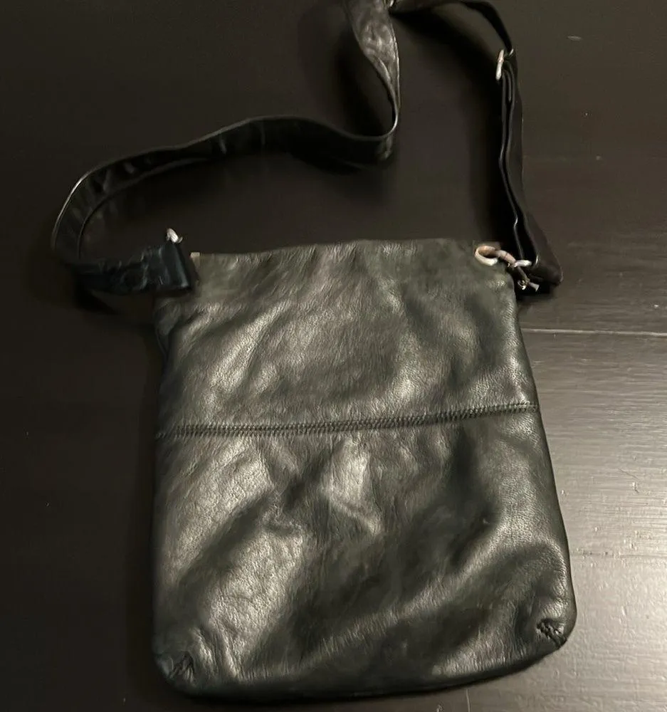 Margot leather crossbody bag Black - Image 3
