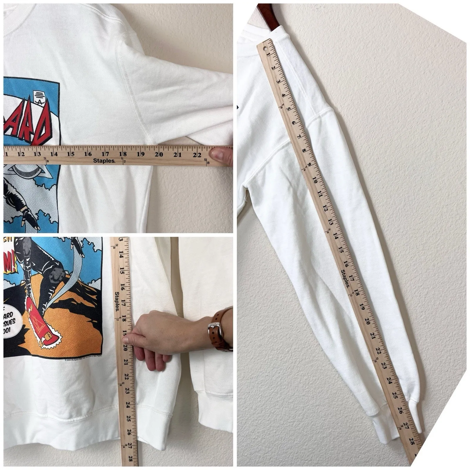 People of Leisure Def Leppard S Graphic Sweatshirt White Women - Image 8