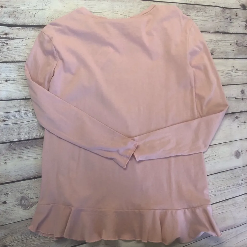 Philosophy Long Sleeve Peplum Top - Image 2