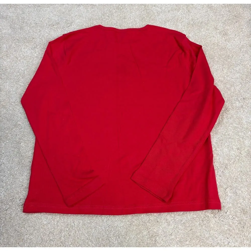 NWT Disney Mickey Mouse Gift Christmas Holiday Long Sleeve Shirt Size S - Image 3