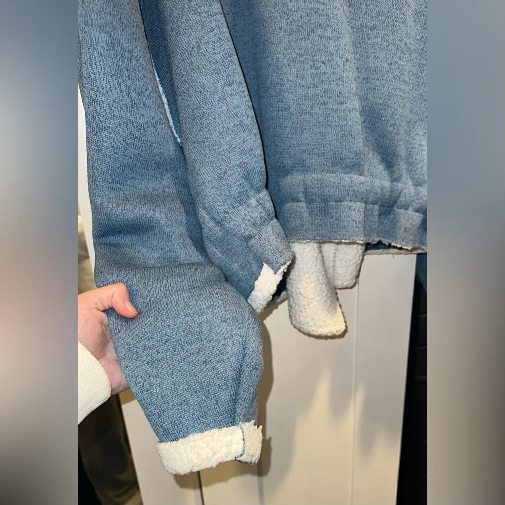 FREE PEOPLE Josephine Fleece Lined Jacket In Blue - Image 10