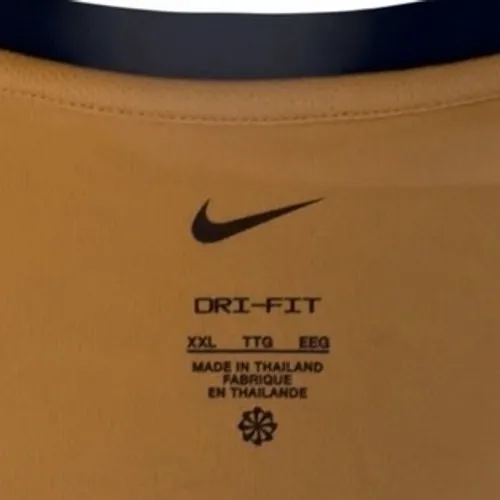 Nike Chutney Dri Fit Swoosh Tank Top Fly Graphic Mustard Black White Women's XXL - Image 4