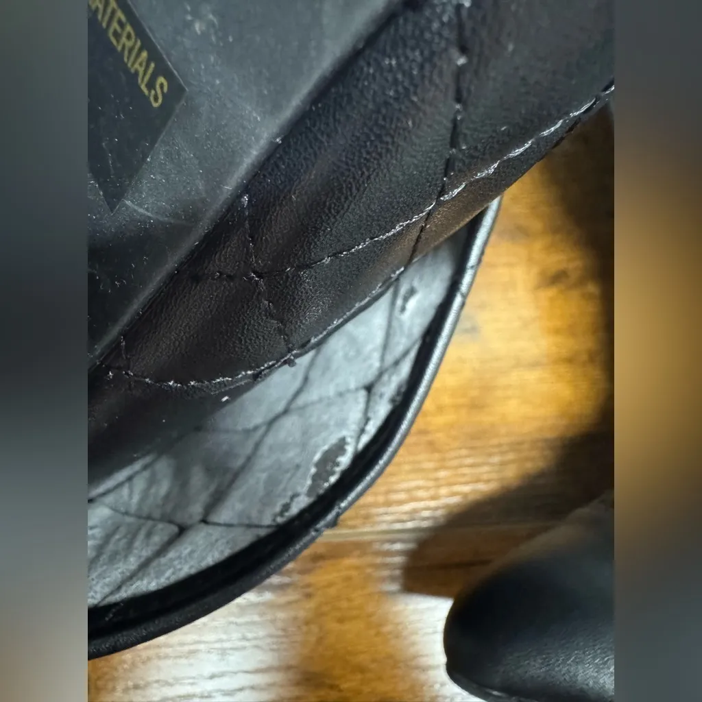 Wild Diva Lounge women’s London Quilted Knee High Boot‎ black size 7 - Image 6