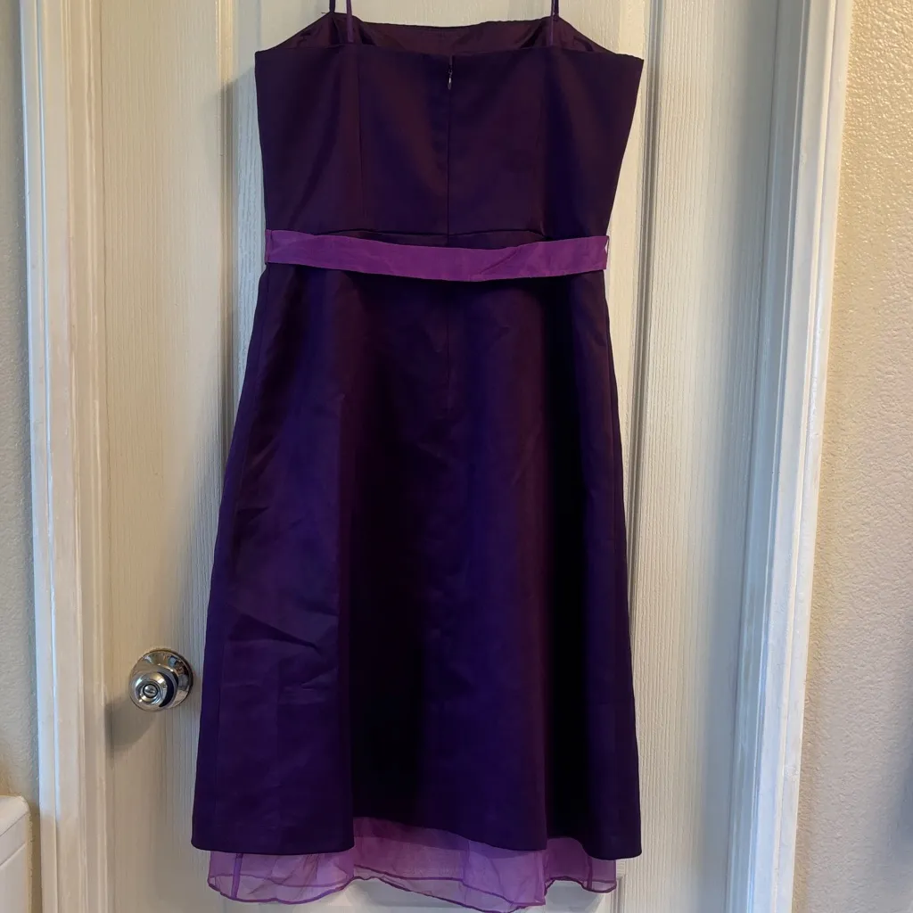 Papell Boutique Purple Midi Dress - Image 2