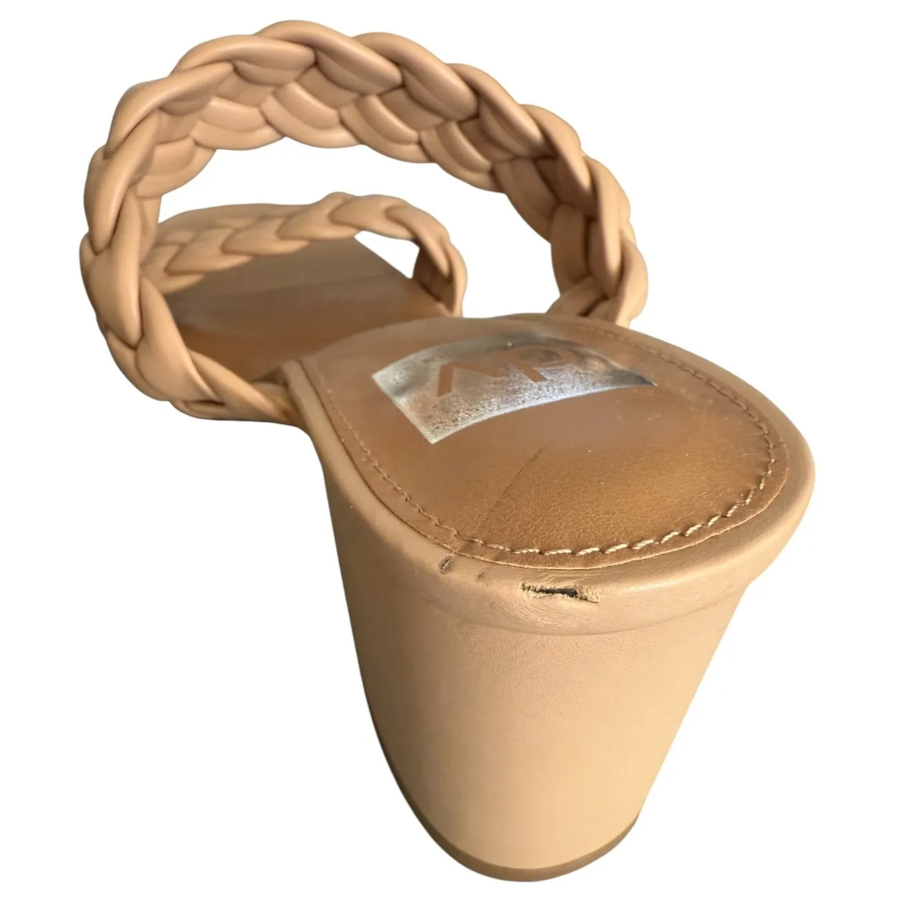 Dolce Vita Talina Tan Braided 3.25" Block Heel Sandals - Image 5