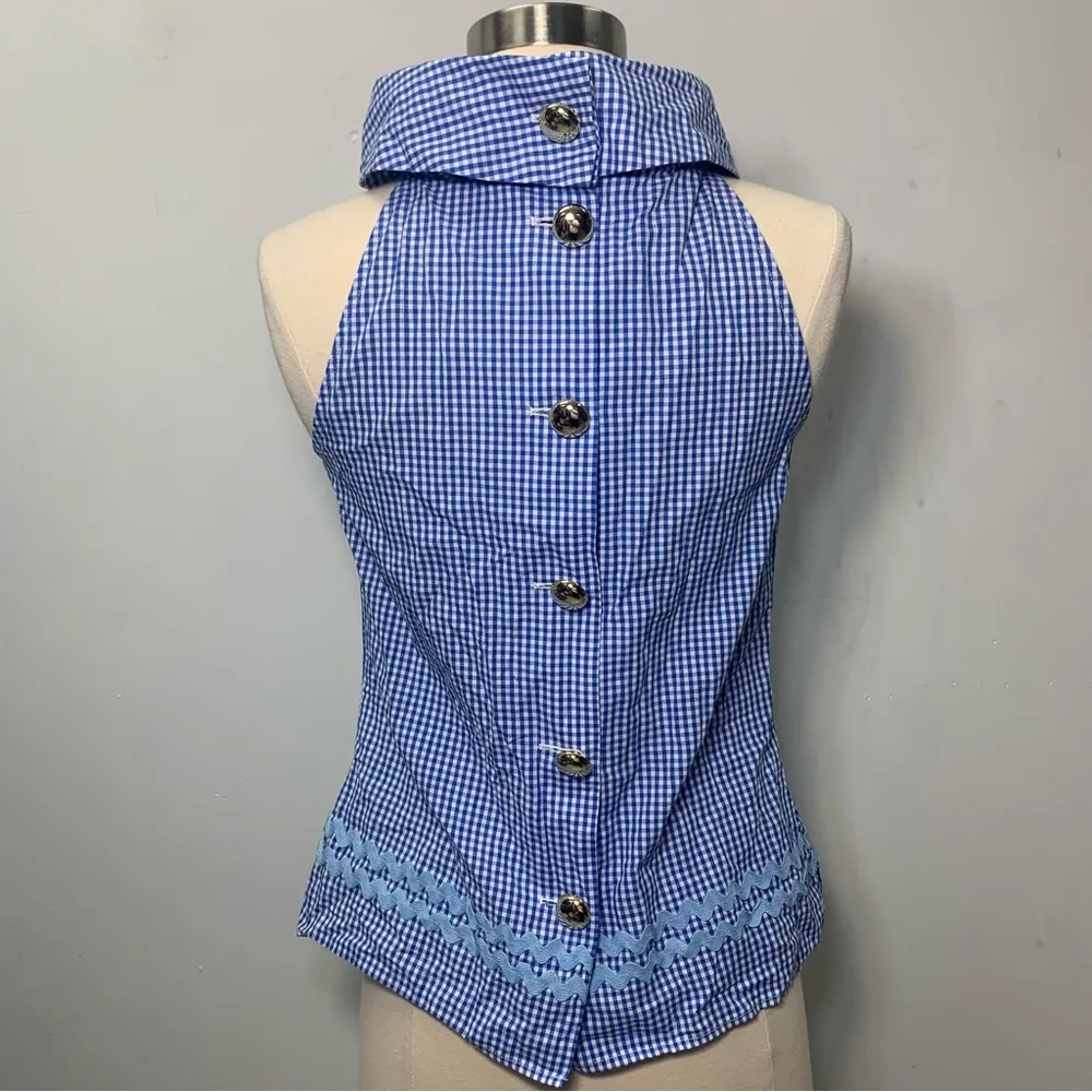 STS Sail to Sable gingham blue and white size XXS navy style - Image 5