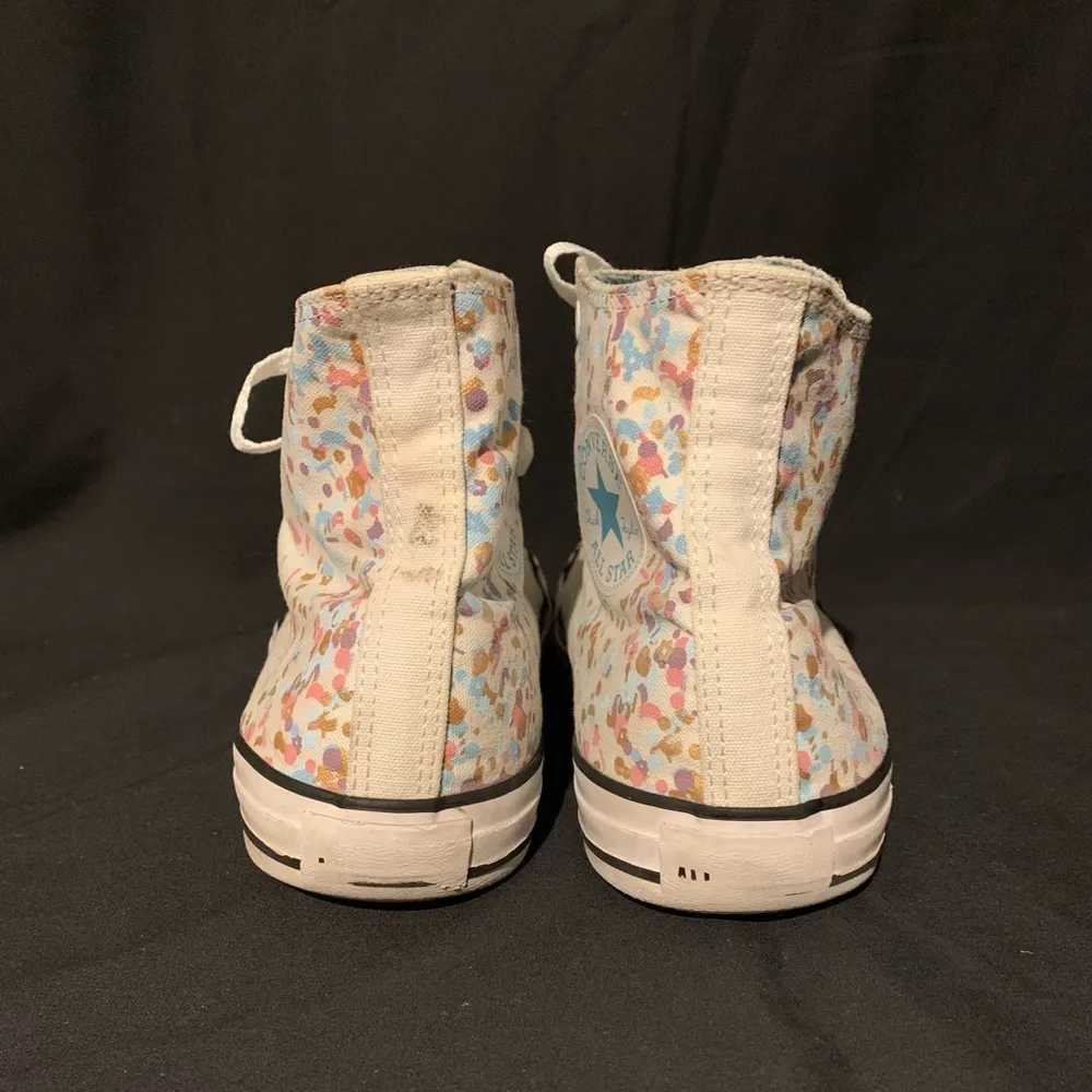 Converse Hi Top Confetti print sz Mens 10, Women’s 12 - Image 5