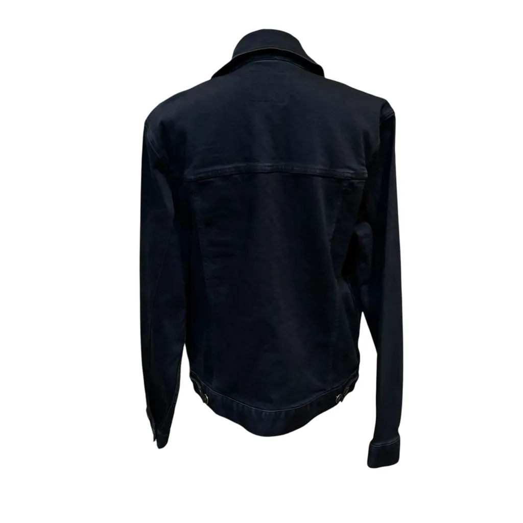 PAIGE women’s  Dark Denim Jean Jacket size‎ medium - Image 2