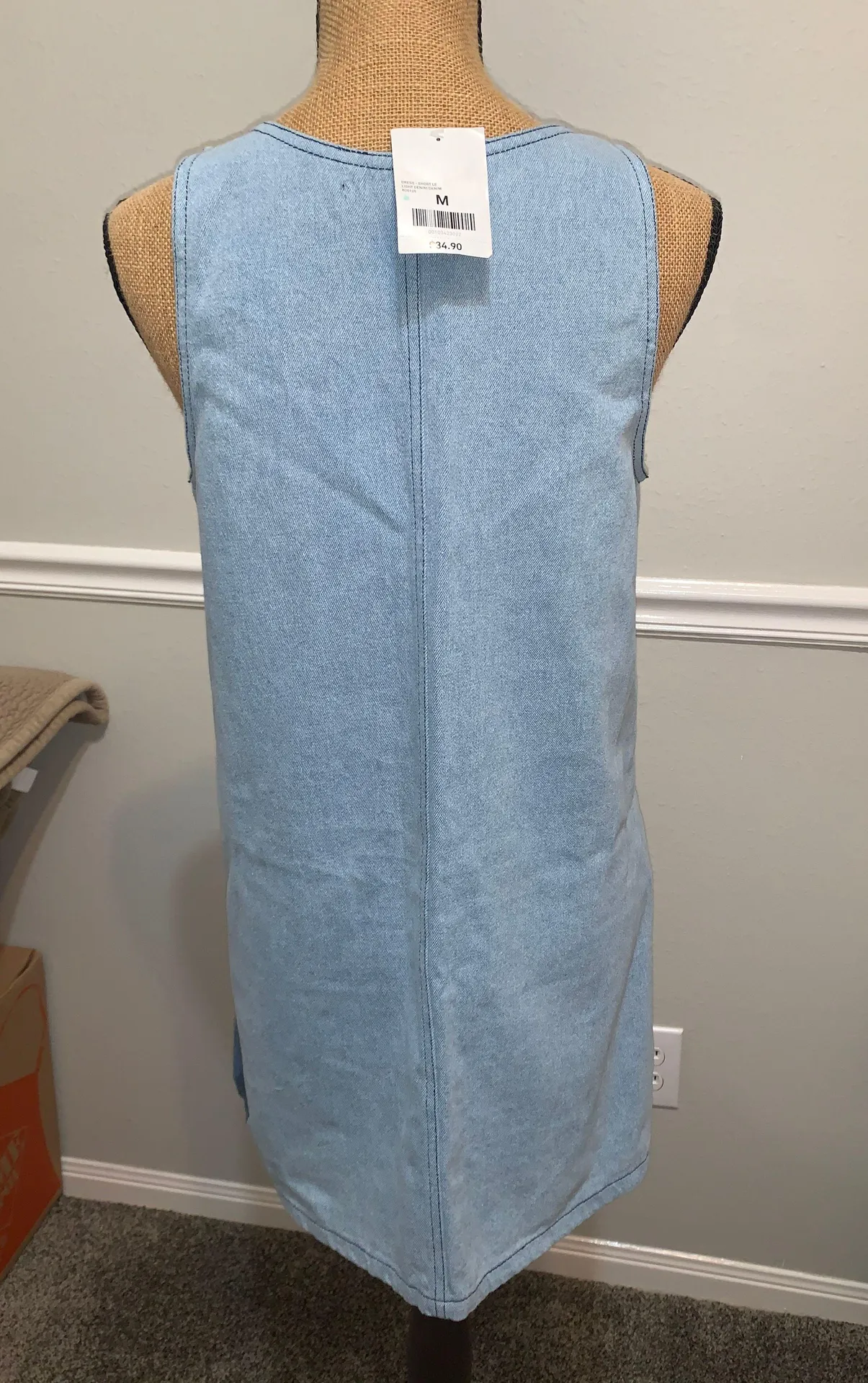 Denim patchwork dress - Image 2