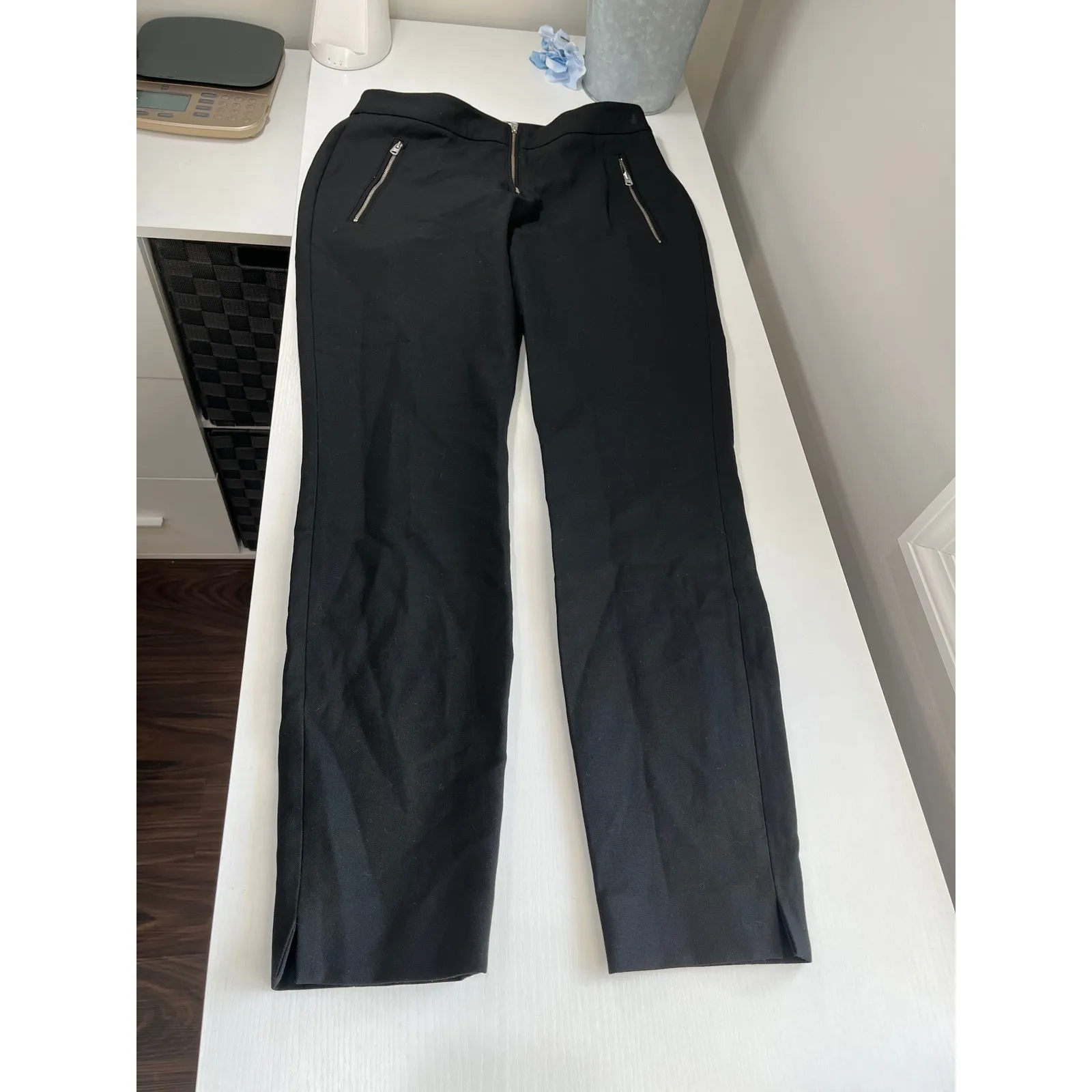 Wilfred Black Tailored Zipper Pocket Slim Fit Mid Rise Pants Size 6 - Image 3