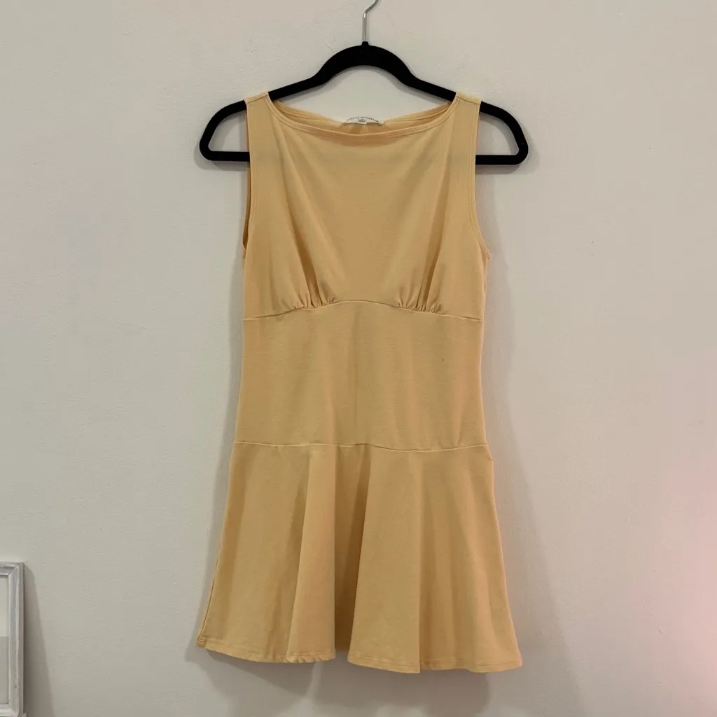 Reformation Mayve Knit Dress in Parmesan - Image 2