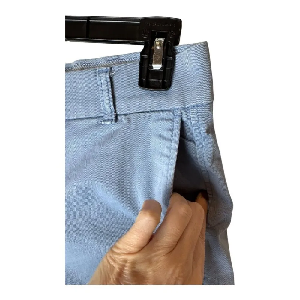 J Crew Shorts Women 2 Blue Cotton Blend Chino‎ Outdoor Preppy Casual Vacation - Image 5