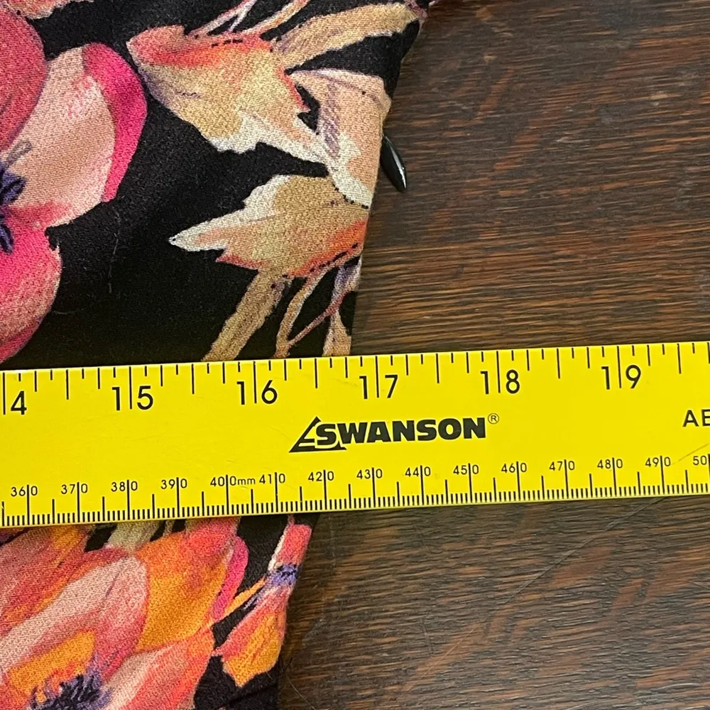 Free People Black and Pink Jumpsuit with Vibrant Style keyhole - Image 7