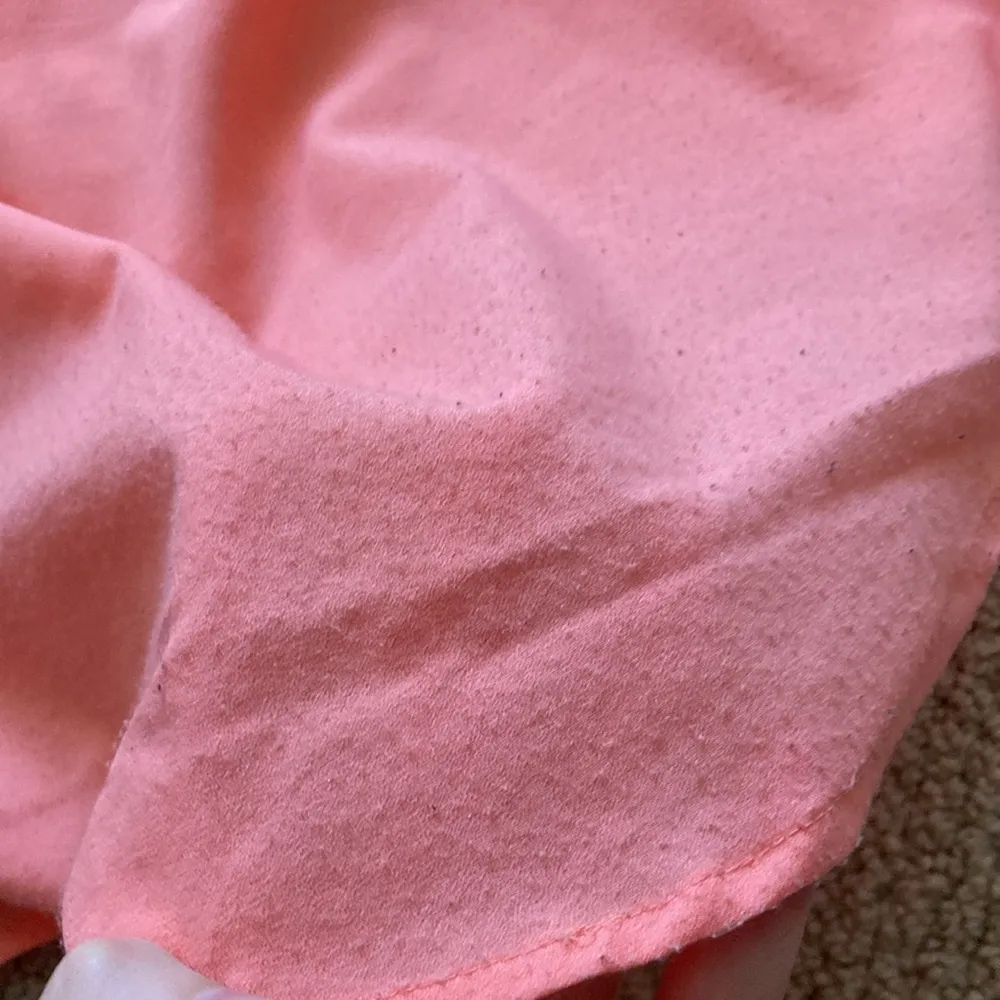 Apt 9 Long Sleeve Button Down Shirt Salmon Orange Size Small Flow Light GUC - Image 9