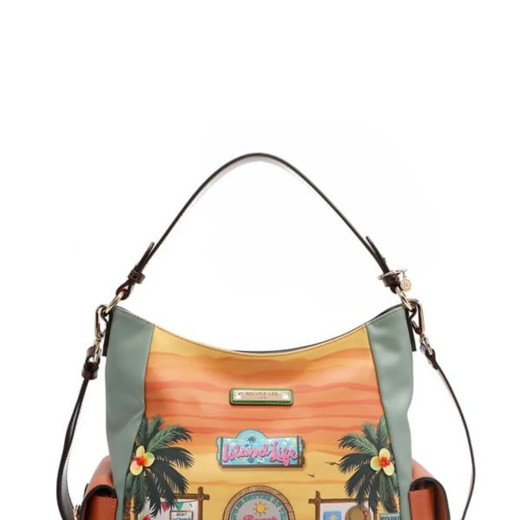Nicole Lee USA Sun‎ and Sand Hobo Handbag - Image 9