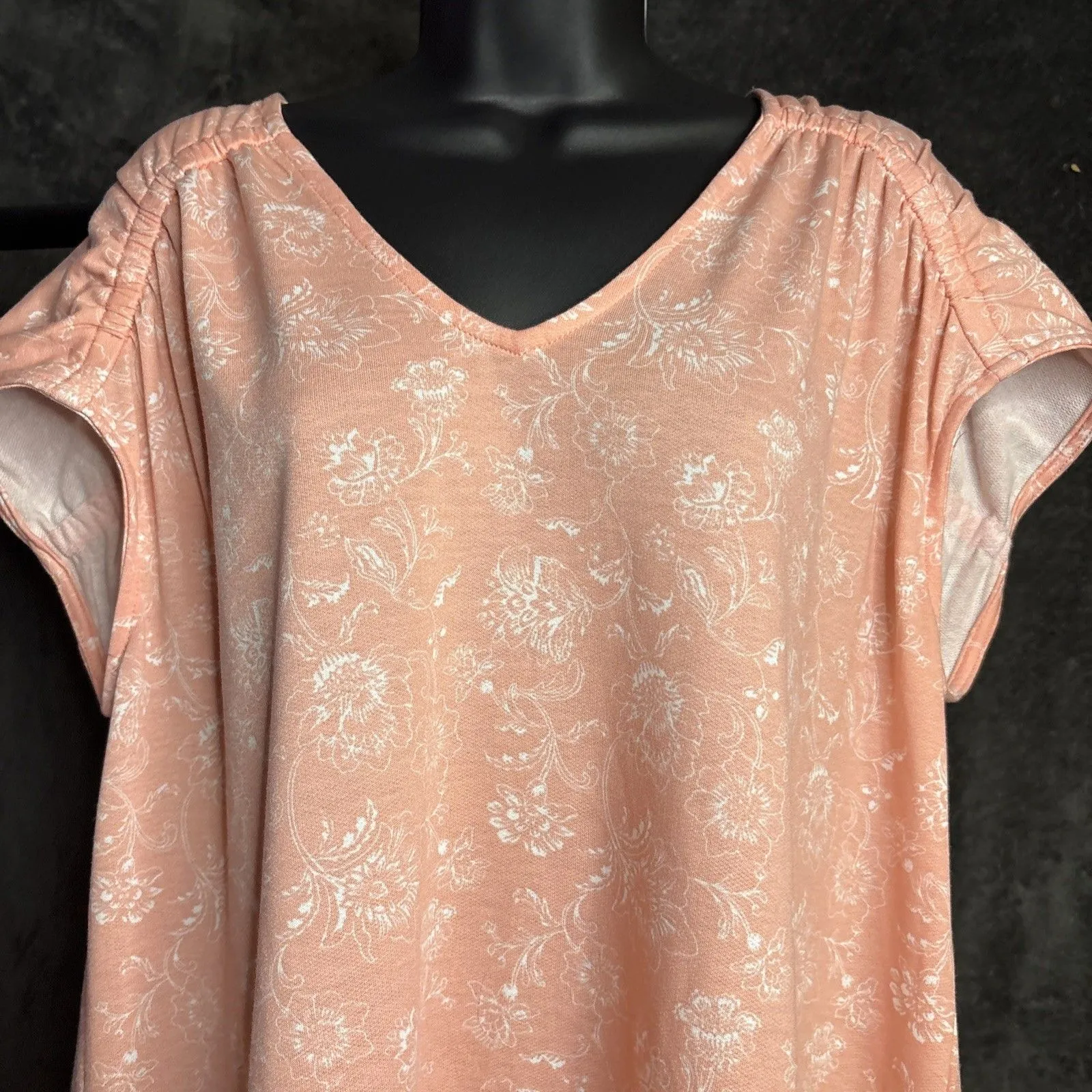 Wonderly Women's XL Pale Peack Babydoll Blouse NWT - Image 3