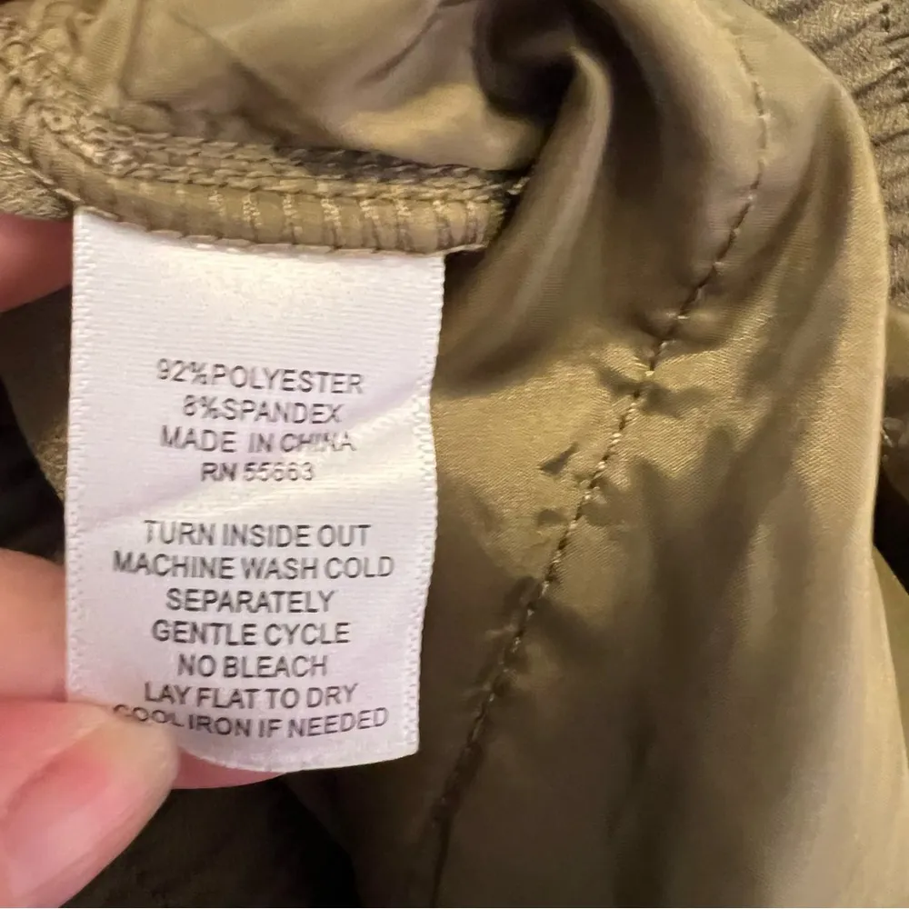 Jones & Co Jones New York Pull On Cropped Pant Wide Leg Green - Image 9