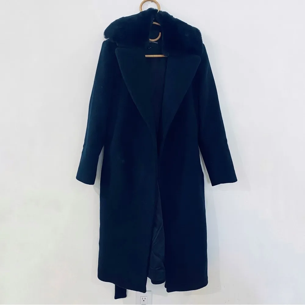 Club Monaco wool blend coat in dark Navy - Image 7