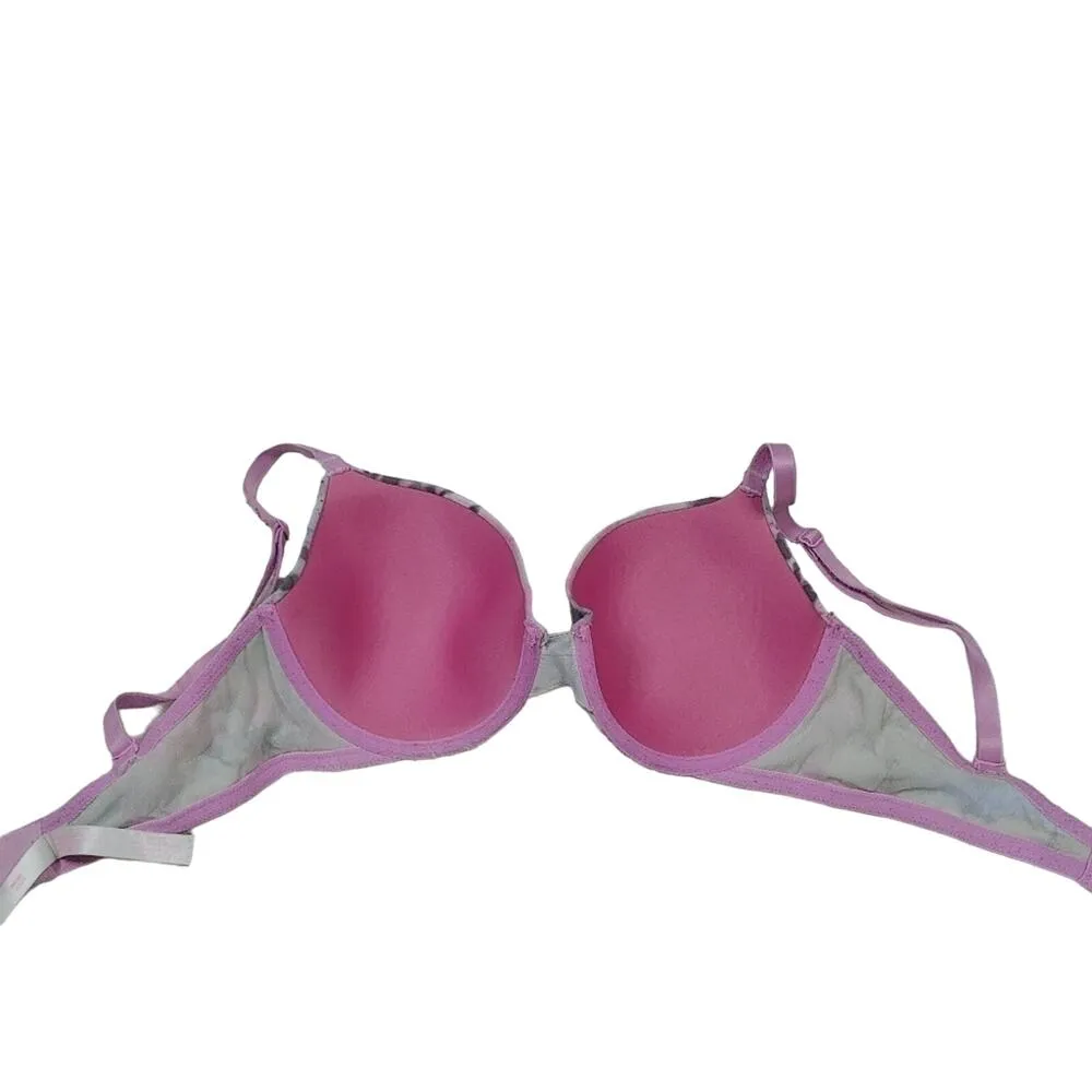 Pink Victorias Secret Size 34D VS Wear Everywhere Tshirt Lightley Lined Bra Grey - Image 7