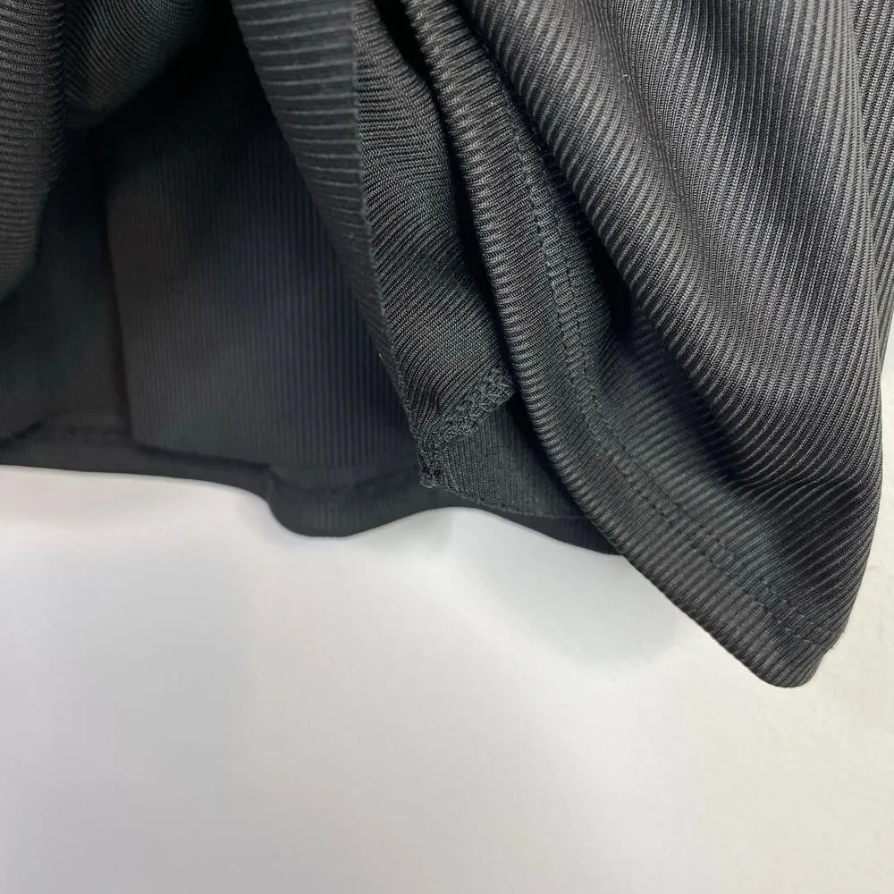 Originality High Neck Double Layer Rib Tank Ribbed Jersey Cropped Top XL New Black - Image 9