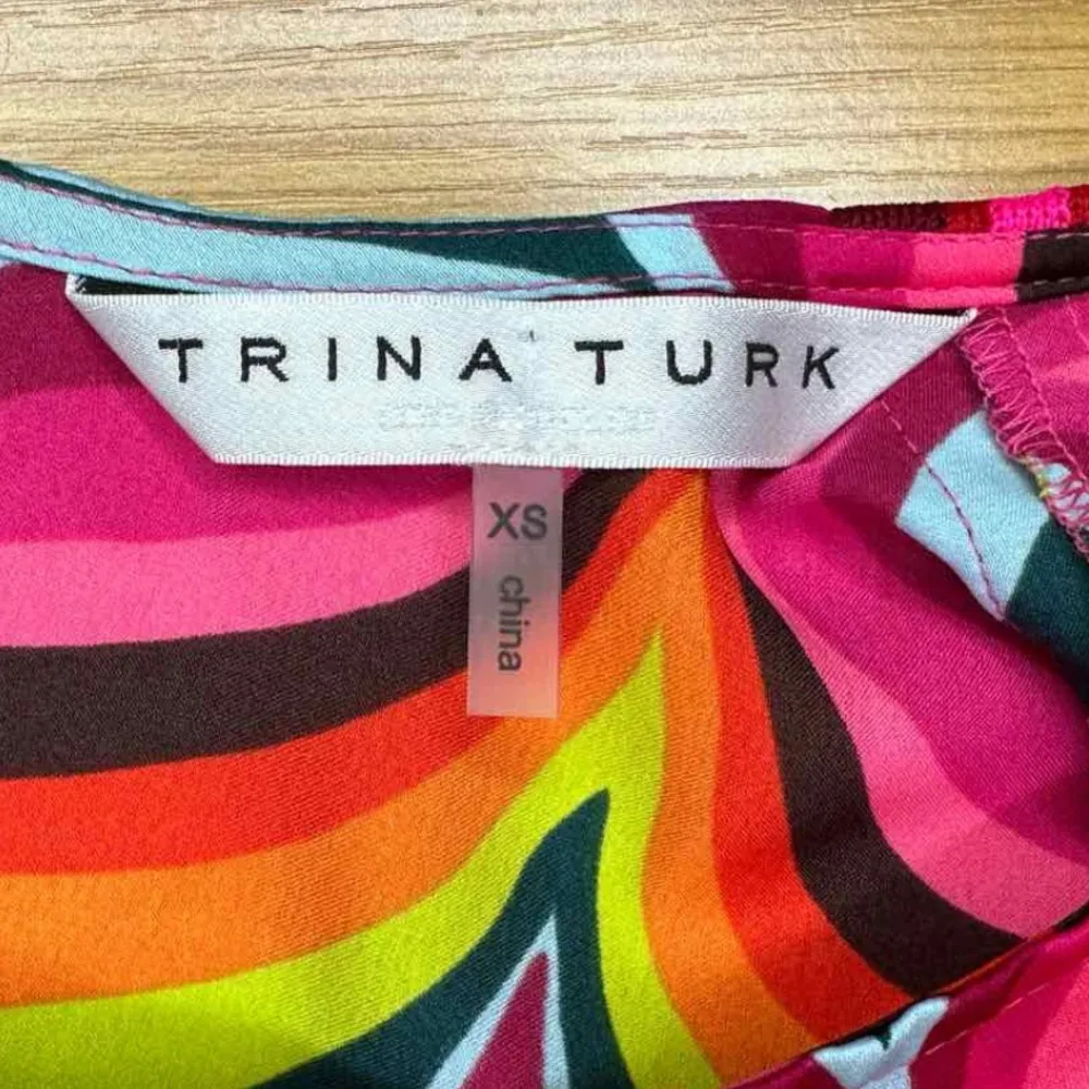 TRINA TURK Multi-colored Wavy Pattern Top - Image 4