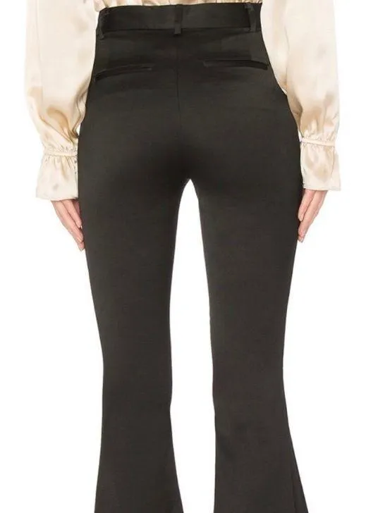 NWT Frame Noir Black Crop Flare Trousers Size 2 - Image 3