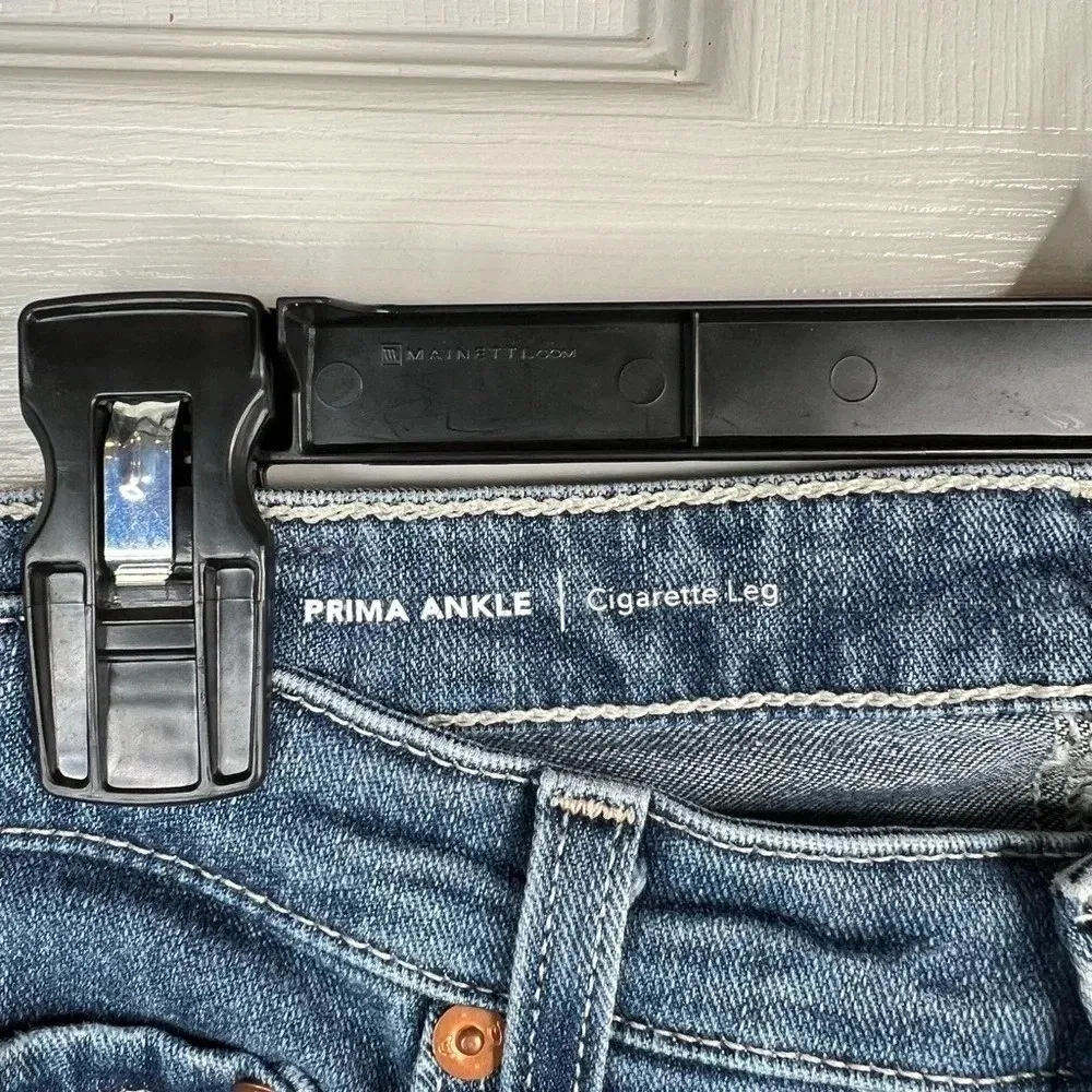 AG Women's Prima Ankle Cigarette Leg Jeans Size 29 Medium Wash Blue Denim - Image 6