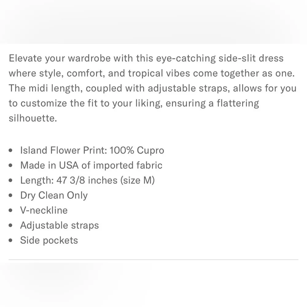 Karen Kane silky island print V neck midi dress. Side slit. Size Medium.NWT - Image 8