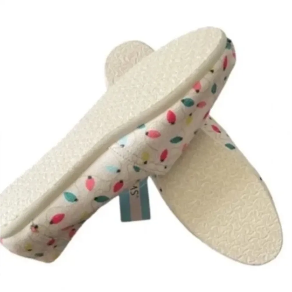 Toms Christmas‎ Lights Holiday Shoes 7.5 - Image 4