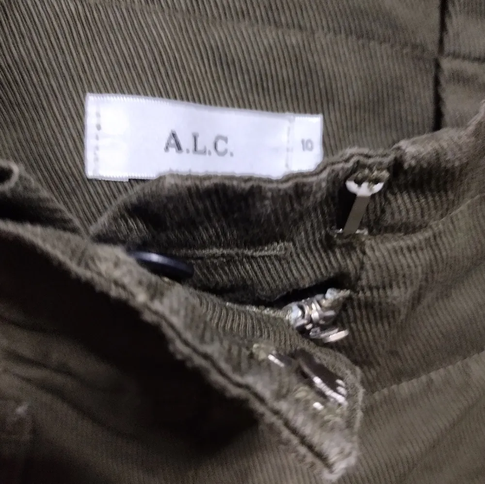 A.L.C. Olive Green Utility Style Pant - Image 4